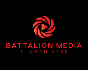 Play Button Media logo design