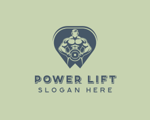 Weightlifter Man Fitness logo