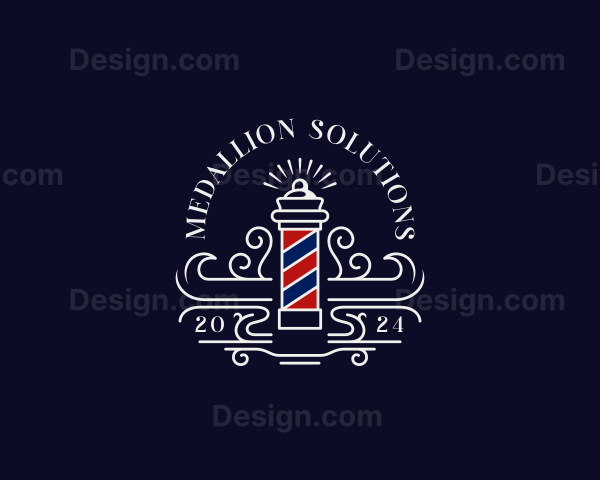 Barber Grooming Haircut Logo