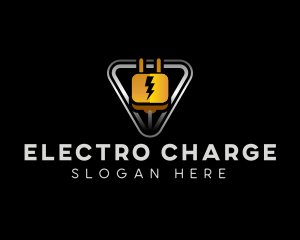 Power Plug Lightning logo design