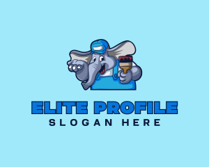 Elephant Painter Renovation logo design