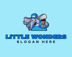 Elephant Painter Renovation logo design