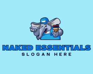 Elephant Painter Renovation logo design