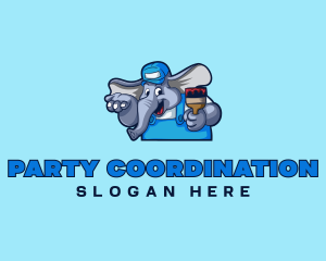 Elephant Painter Renovation logo design