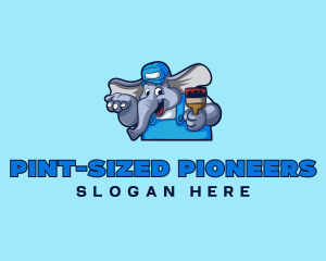 Elephant Painter Renovation logo design