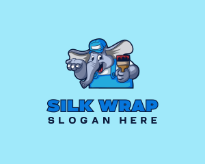 Elephant Painter Renovation logo design