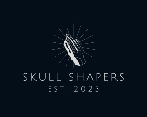 Praying Skeleton Hand logo