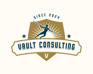 Pole Vault Athlete logo