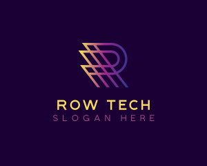 Tech Generic Letter R logo design