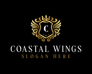 Luxury Wing Shield  logo design