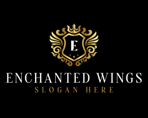 Luxury Wing Shield  logo design