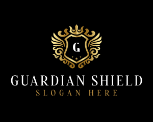 Luxury Wing Shield  logo design