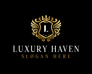 Luxury Wing Shield  logo design