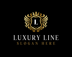 Luxury Wing Shield  logo design