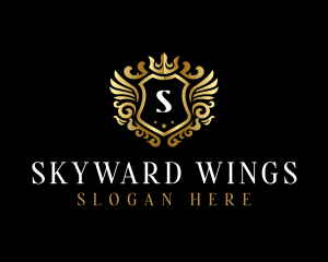 Luxury Wing Shield  logo design