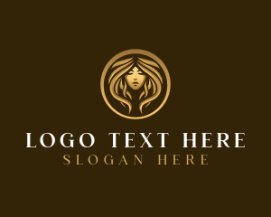 Luxury Woman Hairdresser logo