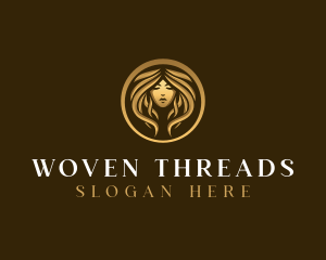 Luxury Woman Hairdresser logo design