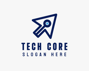 Tech Digital Cursor  logo design