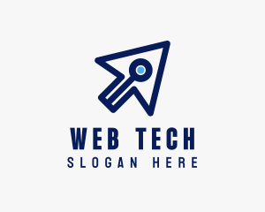 Tech Digital Cursor  logo design