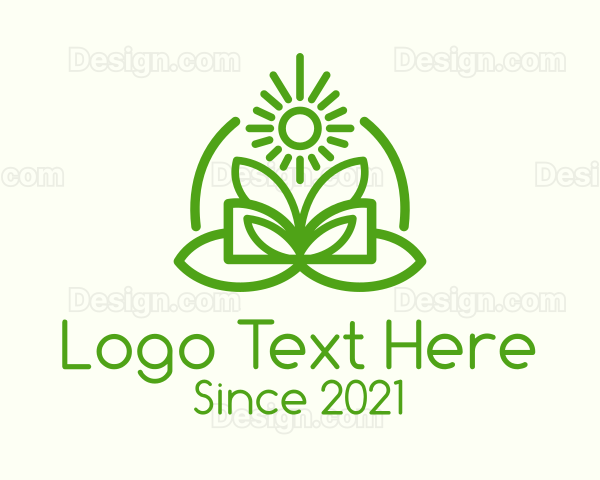 Green Ecology Plant Logo