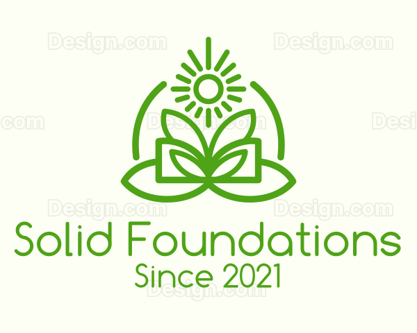 Green Ecology Plant Logo
