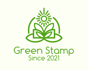 Green Ecology Plant  logo design