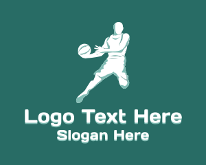 Basketball Player Athlete Logo