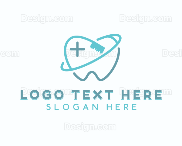 Dental Toothbrush Dentist Logo