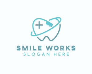 Dental Toothbrush Dentist logo design