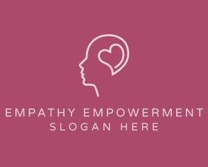 Mental Health Heart Therapist logo design