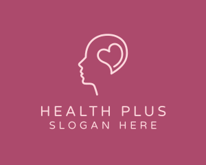 Mental Health Heart Therapist logo design
