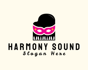 Mask Piano Pianist logo