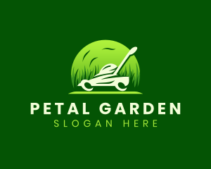 Mower Grass Cutter logo design