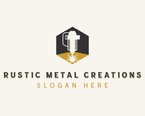 Laser Engraving Metalwork logo design