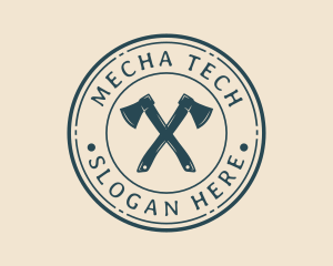 Hatchet Axe Weaponry logo design