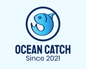 Blue Sea Fish logo design