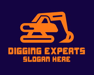 Excavator Digger Excavation logo