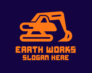 Excavator Digger Excavation logo