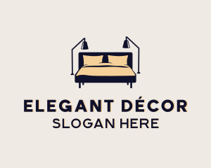 Bedroom Lamp Decor logo design