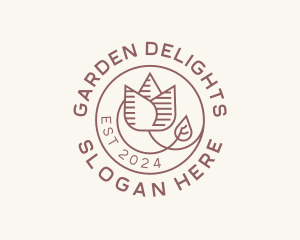 Tulip Flower Garden logo design