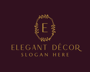 Elegant Wreath Boutique logo design