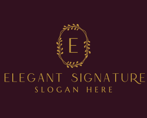 Elegant Wreath Boutique logo design