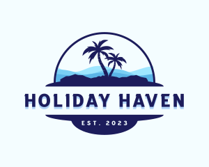 Holiday Beach Vacation logo design