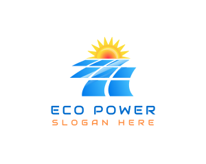 Solar Panel Energy Sustainable logo