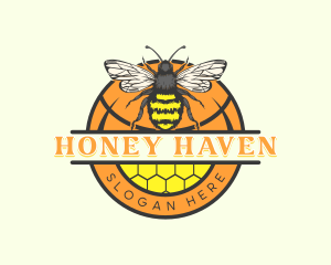 Honey Bee Apiary logo design