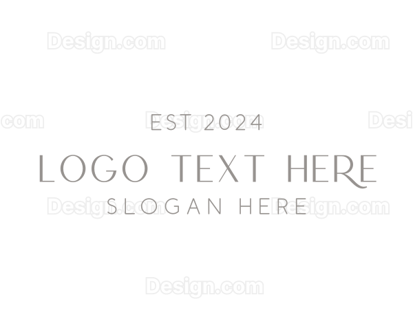 Minimalist Classy Wordmark Logo