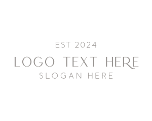 Minimalist Classy Wordmark logo