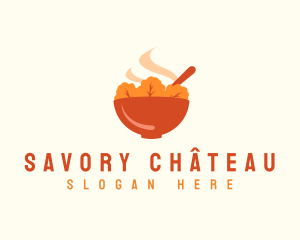 Vegetable Bowl Soup logo design