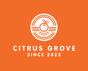 Orange Citrus Fruit logo