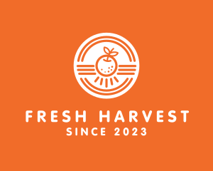 Orange Citrus Fruit logo design